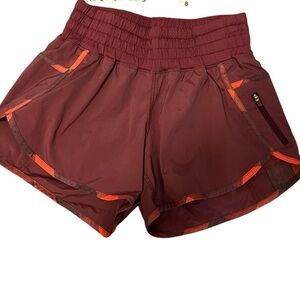 Lululemon Vintage Tracker Short Yama Check Flaming Tomato Rust Plaid